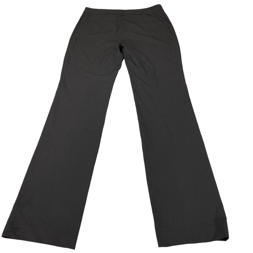 Tahari‎ Trousers Pants Womens 8 Black Wide Leg Mid Rise Casual Classic Fit